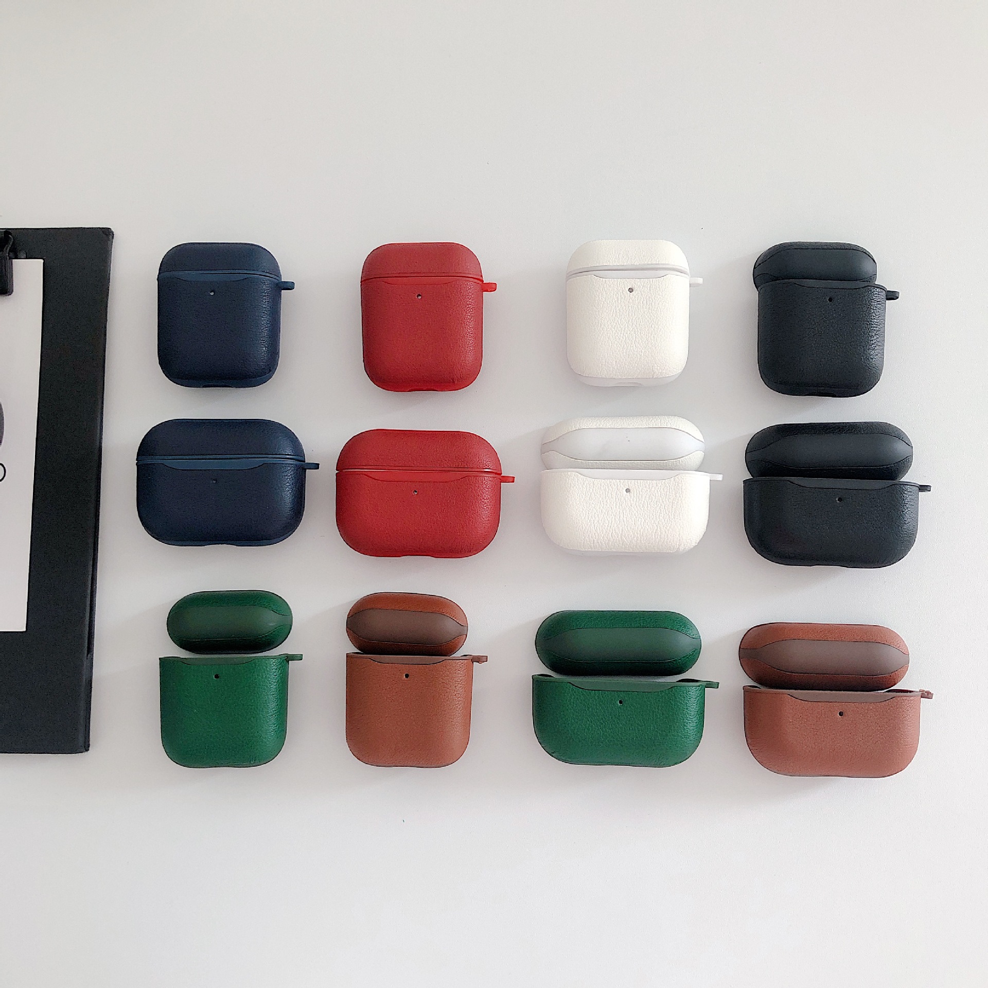 airpods pro耳机壳软壳素皮质商务耳机套适用苹果airpods保护壳