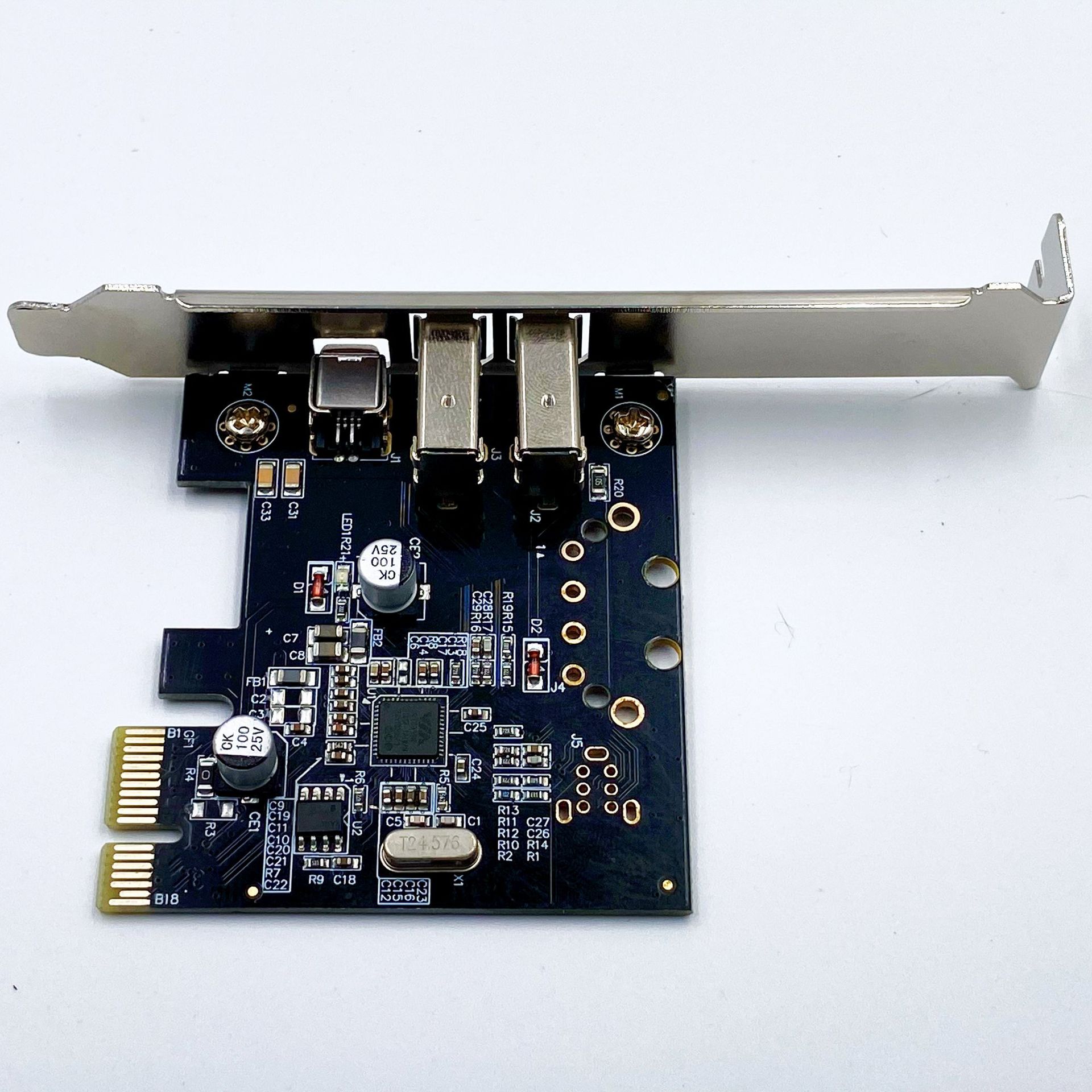 盒装pci-e 1x 1394卡 dv高清视频采集卡 pcie 1x 1394采集卡 免驱