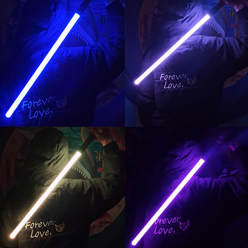 金属激光剑星战光剑原力音效七色rgb发光剑发声光玩具道具cosplay