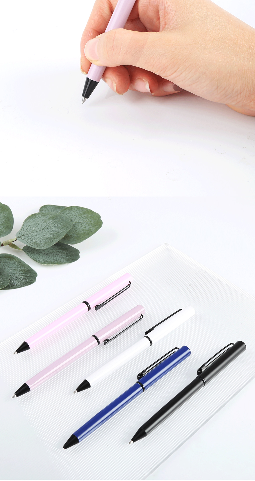 金属圆珠笔转转笔 马卡龙色签字笔公关礼品福利礼品可定制logo