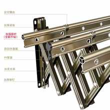 4A9O阳台伸缩晾衣架户外推拉可折叠晒衣架家用推拉式室内外家用晾