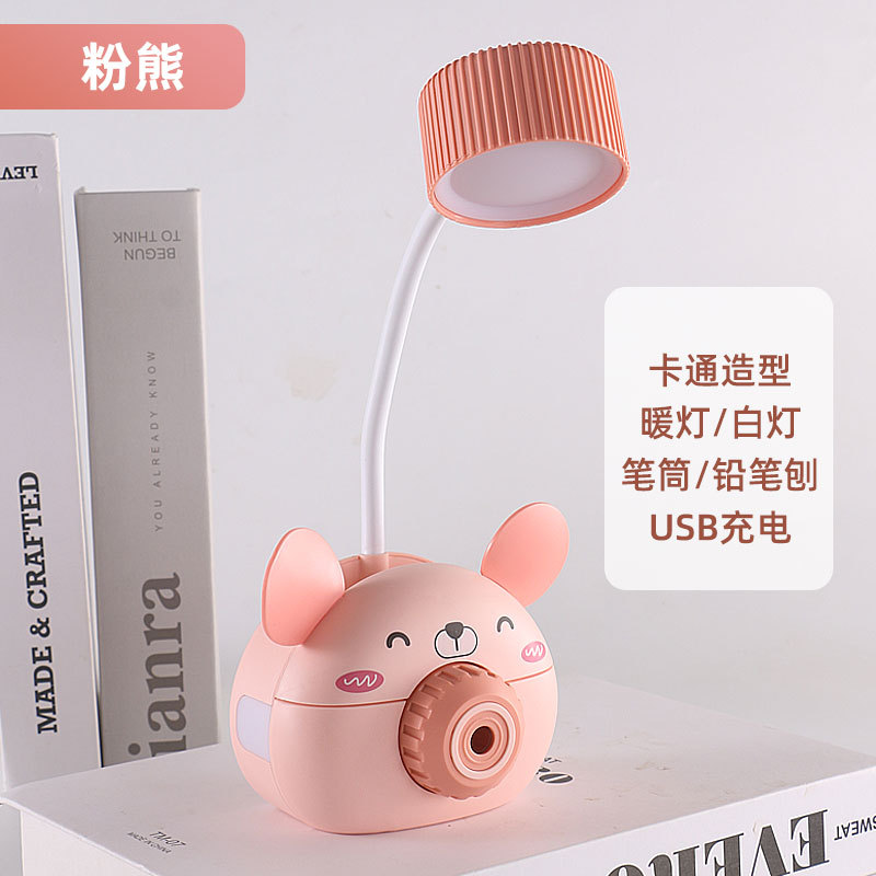 Cartoon Camera Pencil/Mini/Cubby Lamp Mobile Phone Stand Multi-Function Small Night Lamp Company Gift