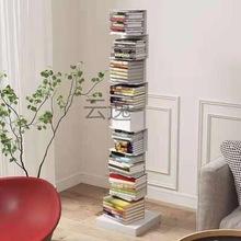 Tx北欧隐形书架创意个性转角收纳悬浮落地书架小户型客厅墙壁书柜