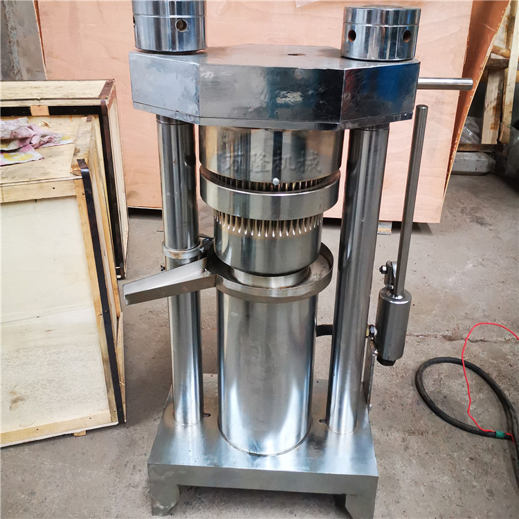不锈钢韩式榨油机 杏仁油低温物理压榨机 立式液压芝麻香油机