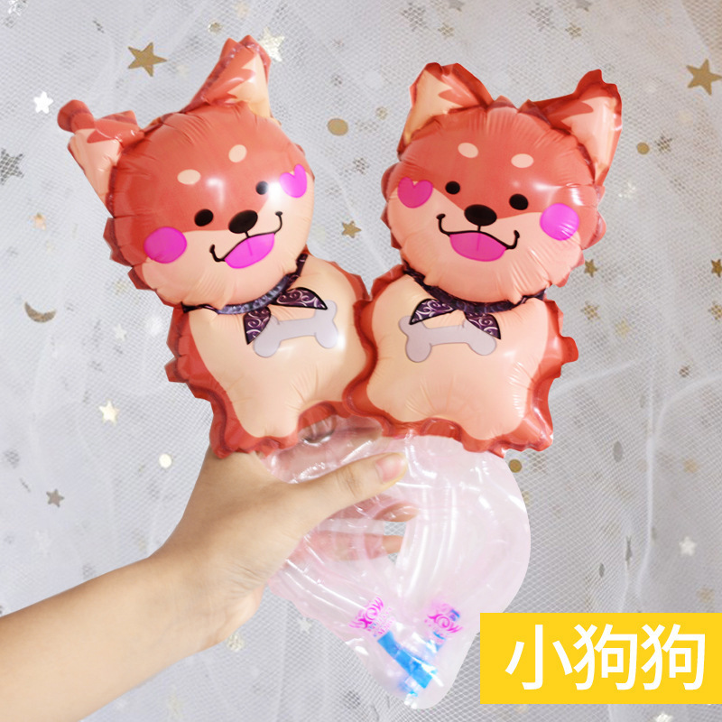 A Variety of New Cartoon Children's Toys Wrist Balloon Stall Push Scan Code Small Gift Cartoon Animal Push Gas