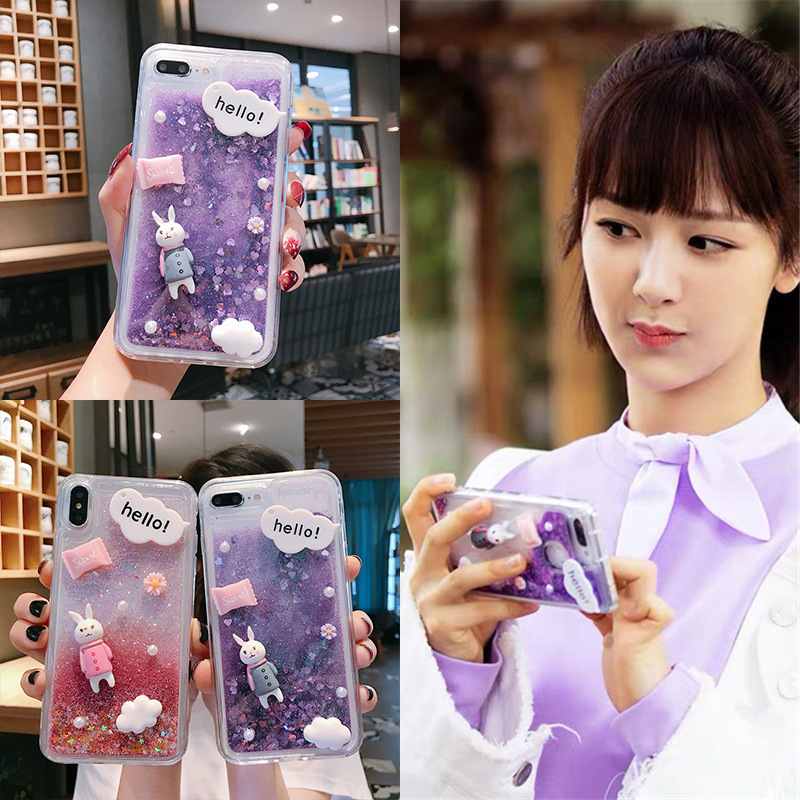 杨紫佟年同款华为p50手机壳p40pro 卡通mate40e可爱p30兔子20液体