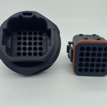 132025-004 国产ITT系列 25孔公胶壳防水圆针插件 汽车线束插座