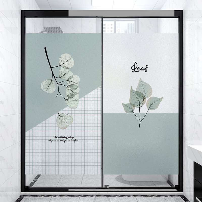 推拉门玻璃贴纸磨砂防水客厅玻璃贴膜装饰卫生间防窥静电透光窗贴