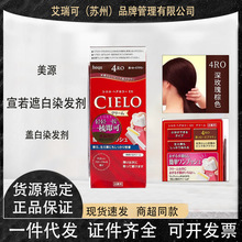 宣若（CIELO）染发剂日本进口植物遮盖白染发膏按压式染发霜轻松