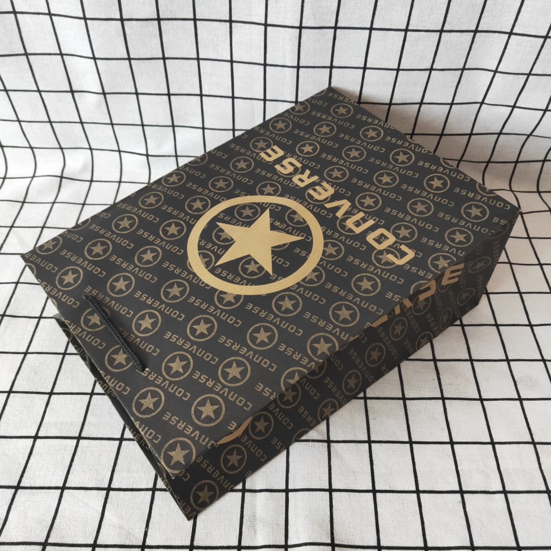 用于现货 匡威 converse 潮牌 大小牛皮纸袋手提袋鞋盒服装礼品购