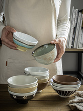 【和风感日式米饭碗大合集】家用陶瓷粥碗复古吃饭小碗甜品碗微瑕