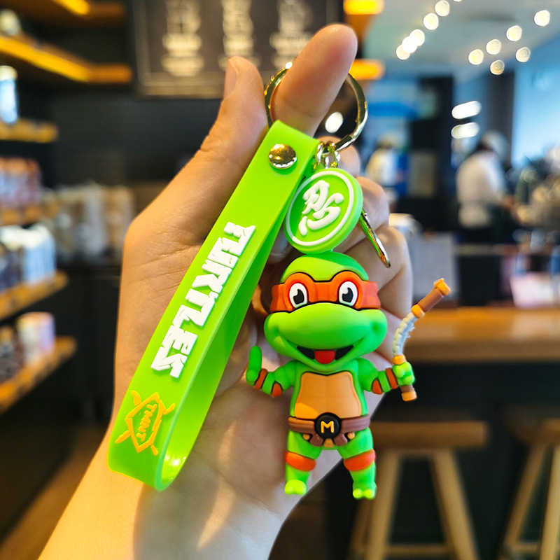New Ninja Turtle Doll Keychain Pendant Couple Small Gift Car Pendant Yiwu Wholesale of Small Articles