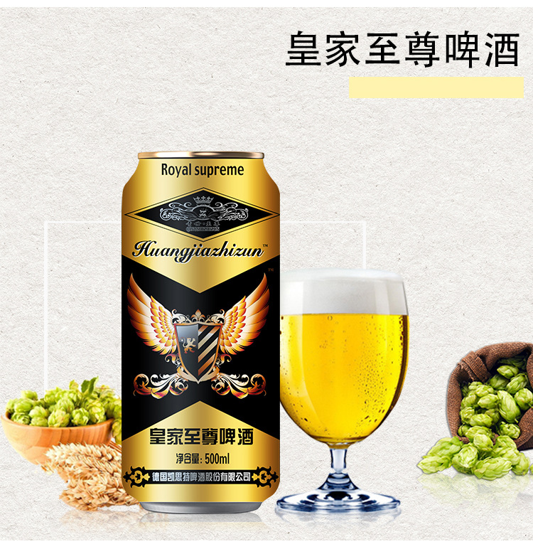 地摊烧烤店啤酒加盟 500毫升*12罐装10度 易拉罐啤酒批发