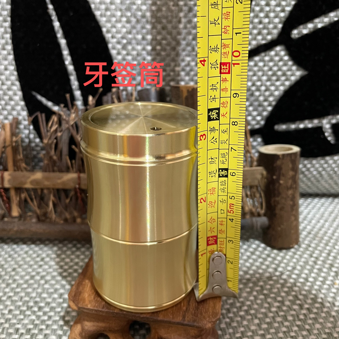 Brass Crafts Decoration Metal Antique Brass Incense Burner Ashtray Teapot Toothpick Holder Utensils Copper Ware Ornaments