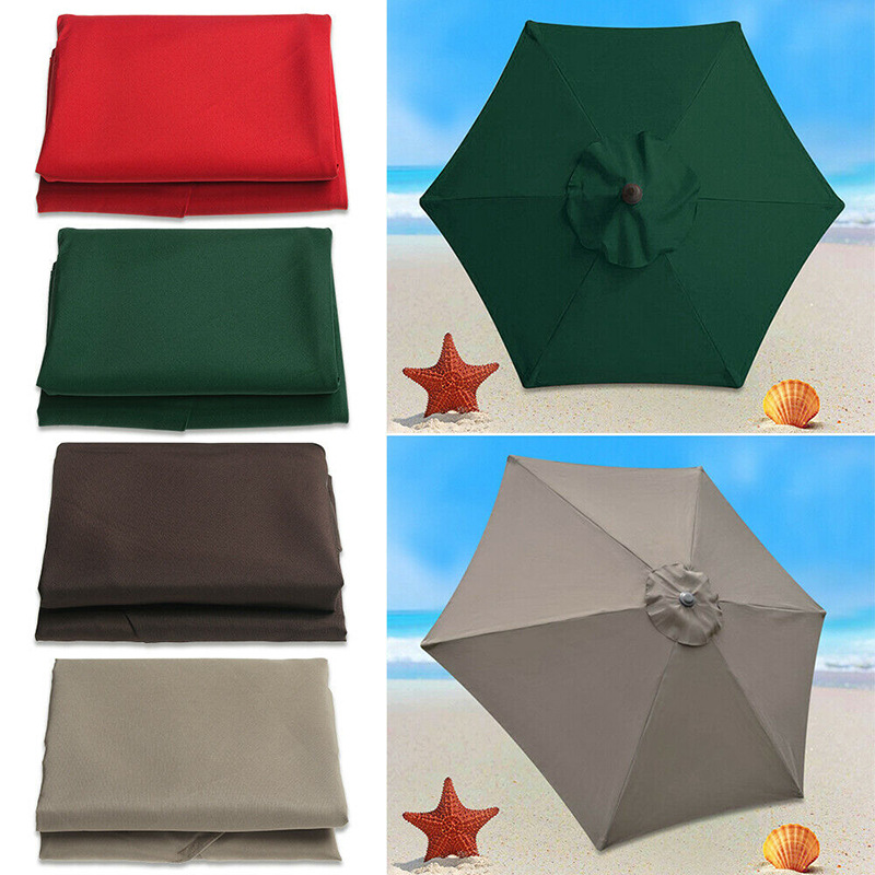 Garden Umbrella Umbrella Surface Polyester Sunshade Umbrella Cloth Replacement Sun and Rain Proof Cloth Garden Patio Umbrella Cloth Surface Replacement