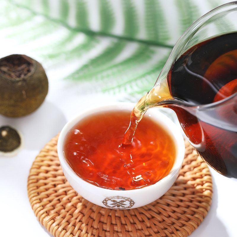 中茶小青柑中茶茶叶新会小青柑中茶普洱茶柑普茶熟茶散茶90g好喝