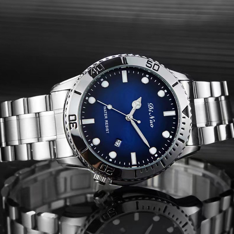 dinuo谛诺男士防水手表日历水鬼休闲男腕表跨境货源8068