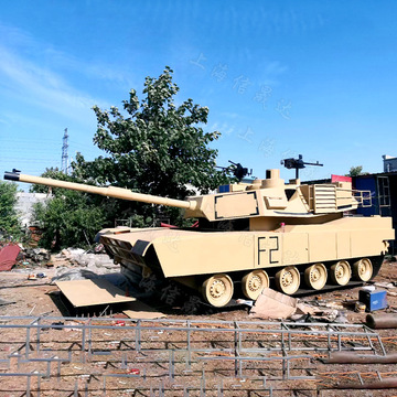 爱国红色展道具大型仿真金属坦克模型 100年军事博物馆布置工艺品