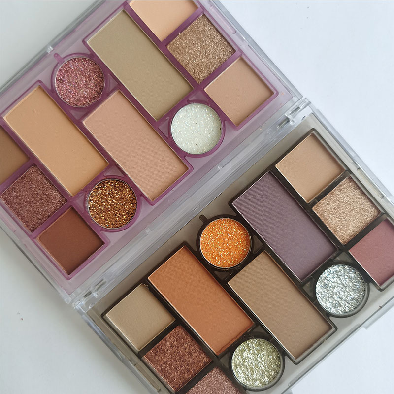 热销新品12色盘眼影盘珠哑光易上色不易脱妆网红彩妆批发现货