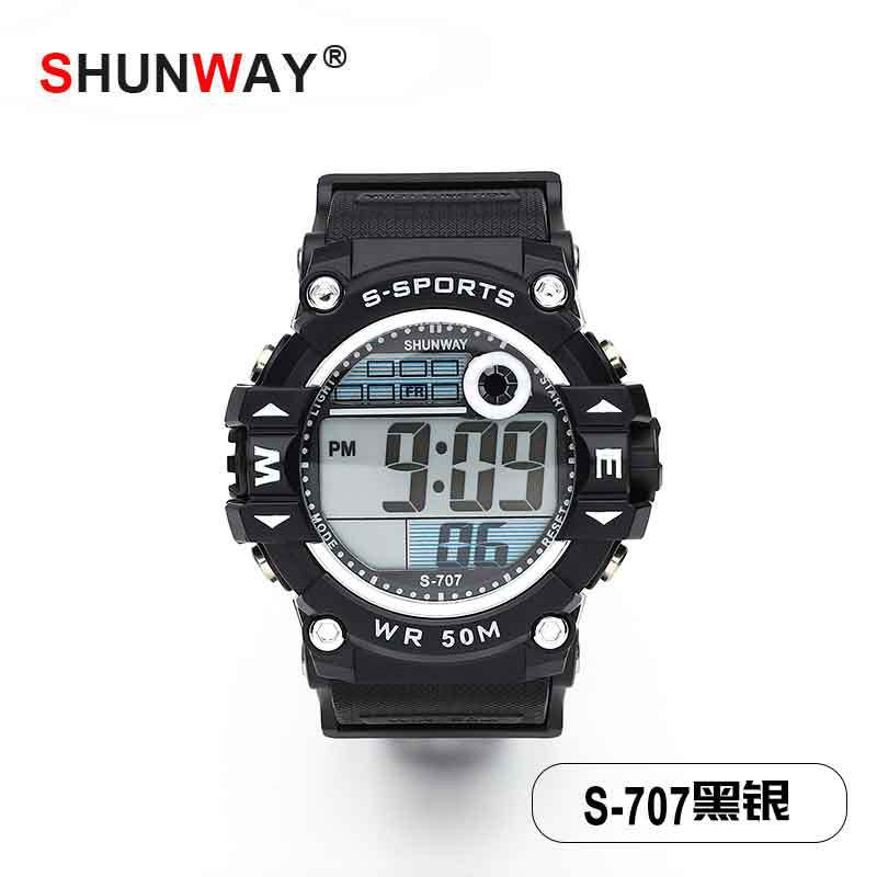 [Factory] Children and Teenagers Electronic Sports Watch Alarm Clock Multi-Function Watch Universal for Boys and Girls Watch