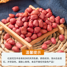 寻百草干花生米500g克新货不带壳红皮生花生米四川大巴山生的花生