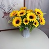 仿真花向日葵絹布花室內裝飾假花盆景客廳臥室餐桌擺件花卉花
