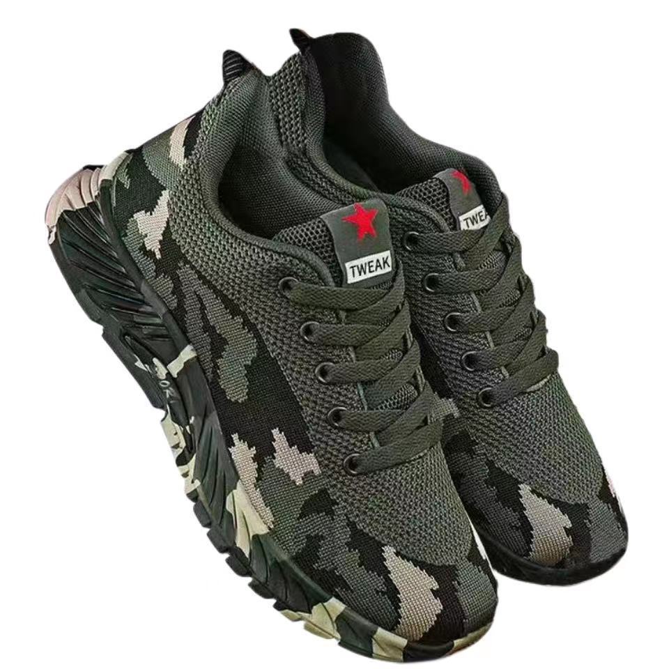 2023 Summer New Camouflage Shoes Outdoor Sneakers Lovers Shoes Student Training Shoes Running Shoes Wholesale Delivery