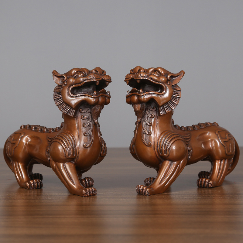 紫铜双角貔貅摆件家居工艺品公司乔迁开业礼品-阿里巴巴