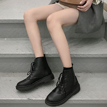 马丁靴女英伦风2021夏季新款薄款靴子学生韩版网红秋季皮靴短靴潮