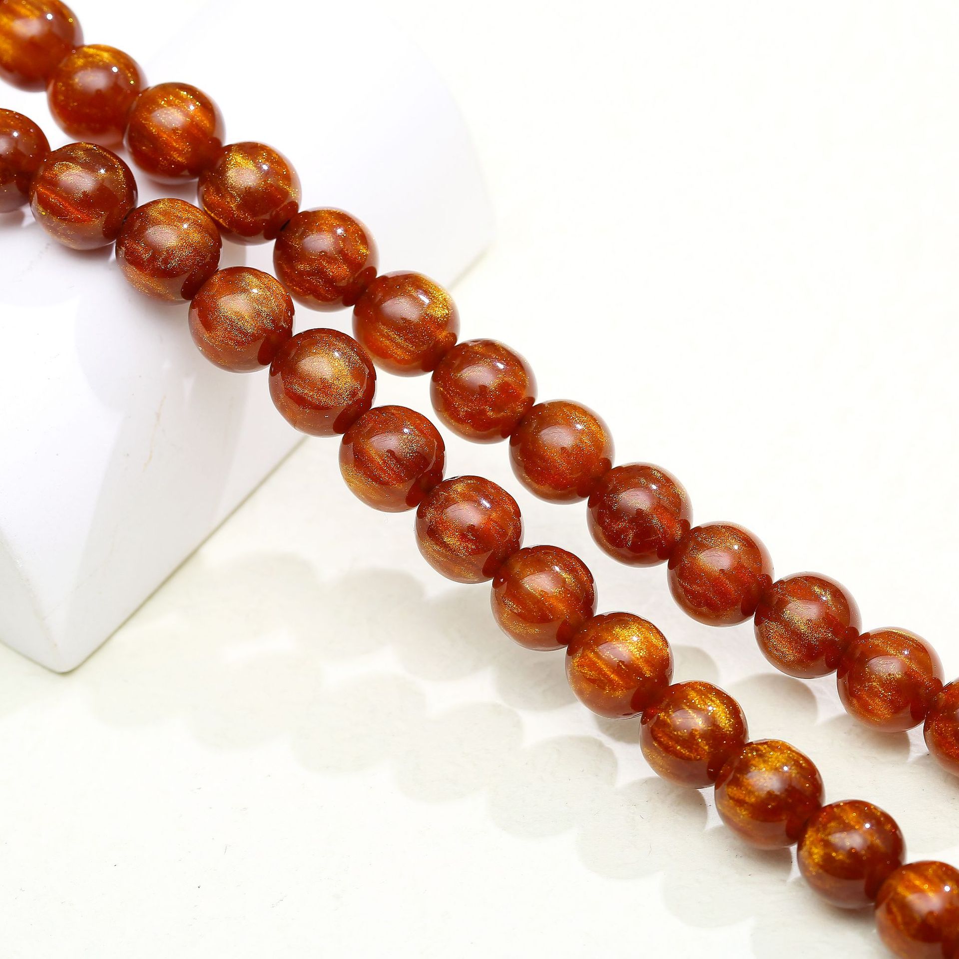 一件代货仿天然金丝海柳108颗佛珠手链 灵隐寺佛教用品黑珊瑚手串