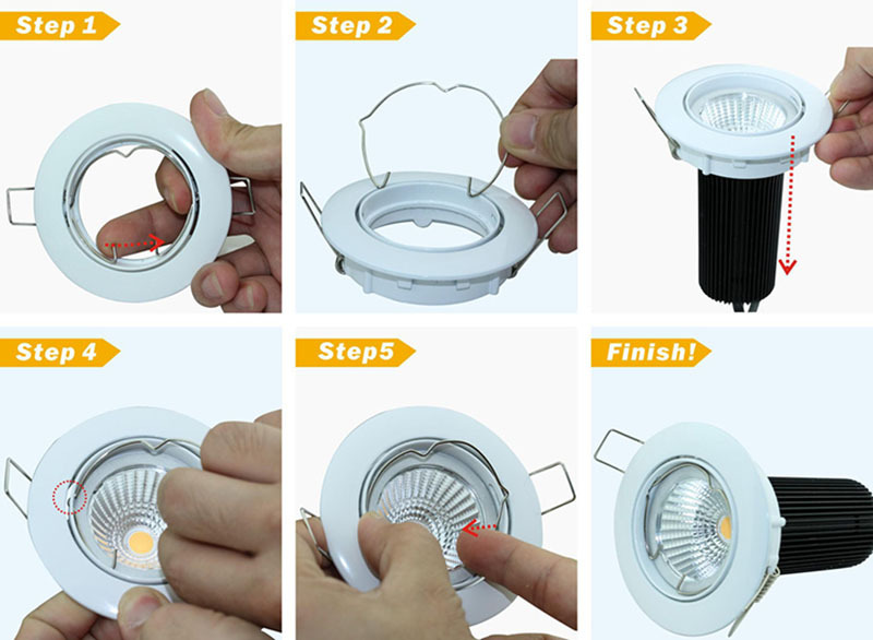 mr16卡簧mr11卡簧环形卡子筒灯射灯弹簧灯具灯饰配件固定卡扣