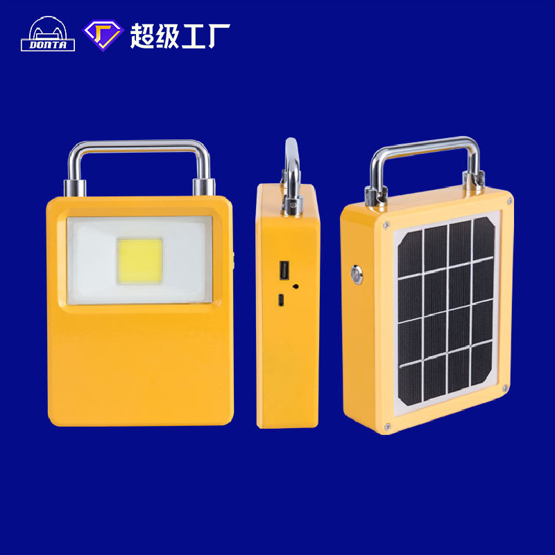 Household Emergency Lighting 10w20w30w50w Stall Exposed Construction Site Camp Mobile Lighting Portable Rechargeable Flood Light