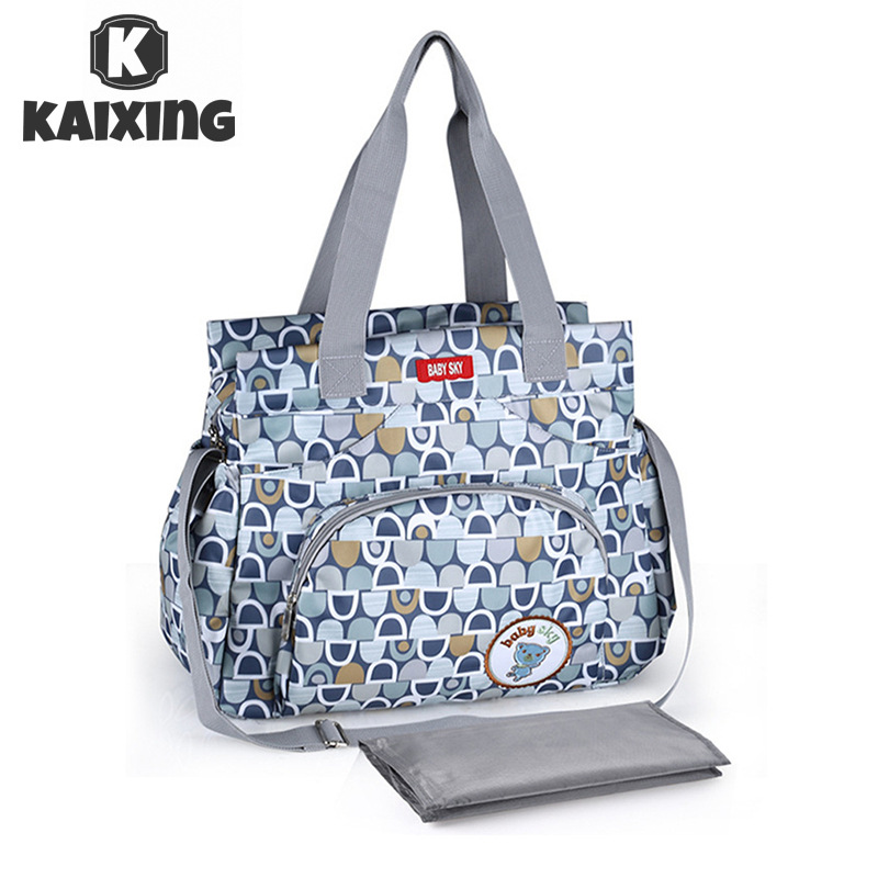 跨境时尚妈咪包多功能母婴包单肩斜跨背包大容量尿布收纳袋妈咪包