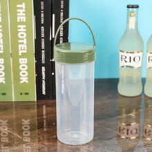 透明创意随手杯学生防摔耐高温pp塑料运动便携水杯手提直饮杯