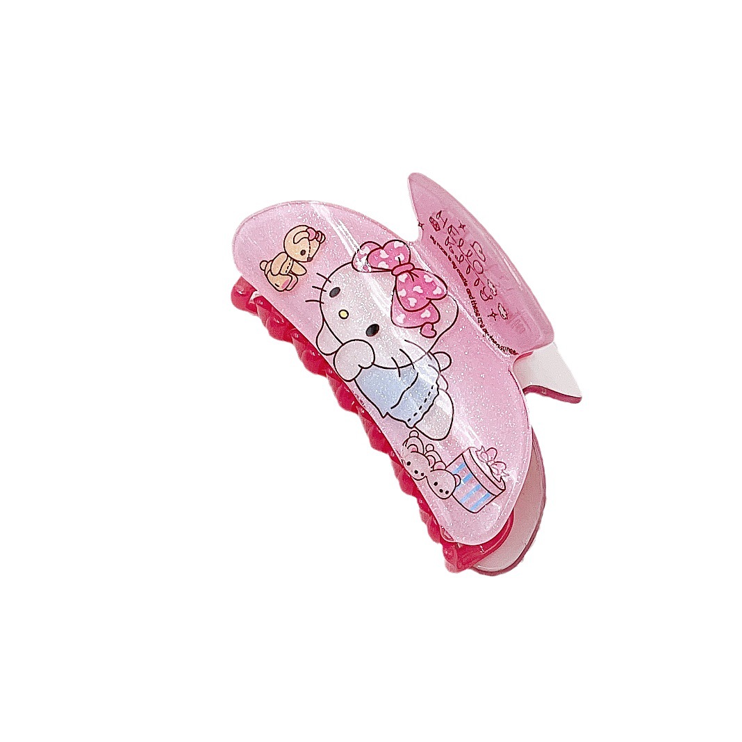 Sanrio Japanese Popular Barrettes Girl Cute Hello Kitty Cinnamoroll Babycinnamoroll Thin and Glittering Girl Heart Children Hair Accessories Factory