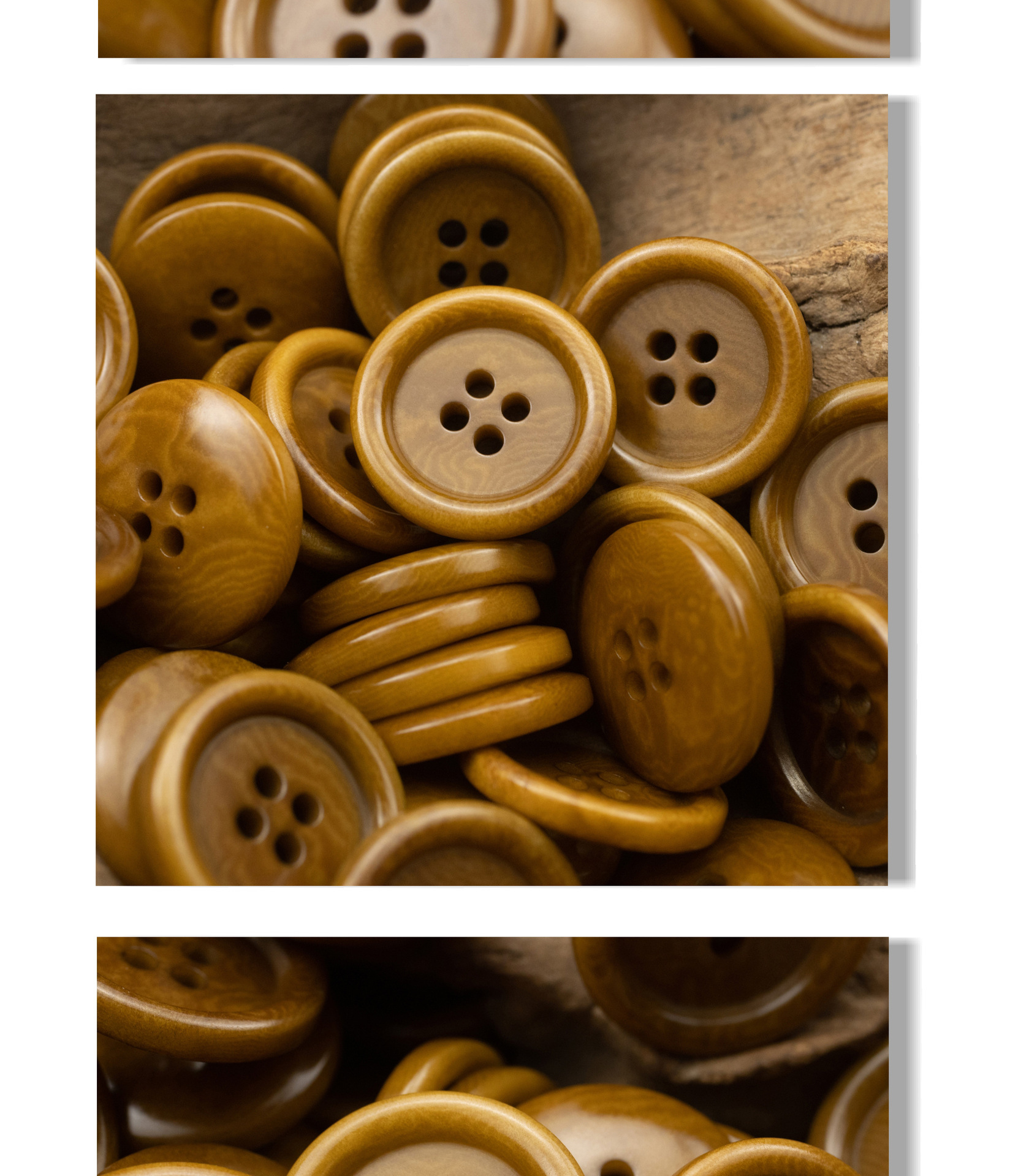 卡其黄色针织衫开衫果实纽扣浅咖啡色复古西服秋冬毛呢外套扣子