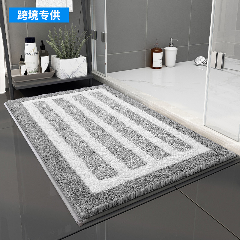 Bathroom Mats Bathroom Non-Slip Mat Household Light Luxury Toilet Bathroom Toilet Door Mat Absorbent Carpet