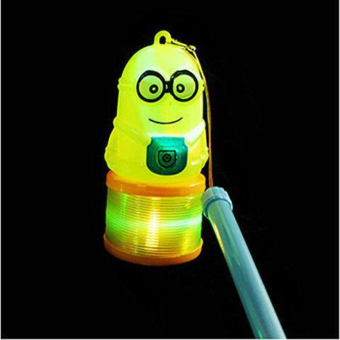 New Internet Celebrity Children's Cartoon Portable Luminous Rainbow Spring Small Bell Pepper Kids Toys Cheap Tome Lamp