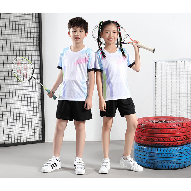 儿童乒乓球训练服运动服套装男童羽毛球服女童乒乓球服速干团体服