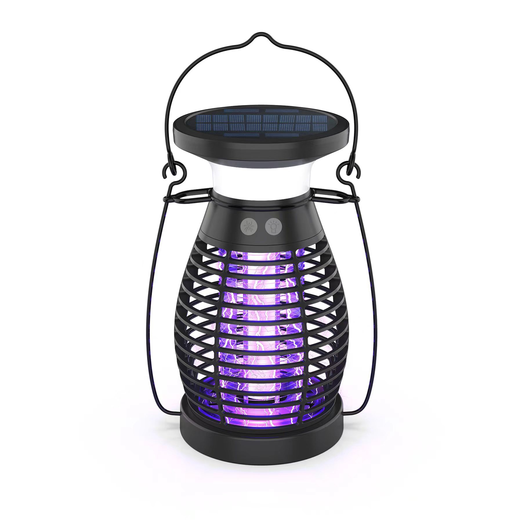 家用电击式灭蚊灯太阳能捕蚊器庭院花园物理灭蚊神器室孕婴适用