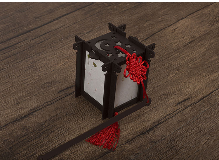 古风汉服灯笼创意diy手工材料包花草纸灯节日装饰中秋元宵节宫灯