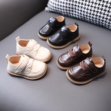 0-3岁韩版纯色小童皮鞋2022春季新款男童宝宝防滑时尚软底小皮鞋