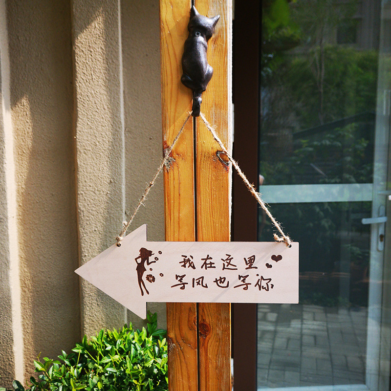 指示指向牌导向牌欢迎光临营业中双面挂牌牌子门牌店招网红箭头牌