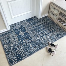 上新进门地垫入户垫玄关毯地毯编织防滑多边形简约几何现代