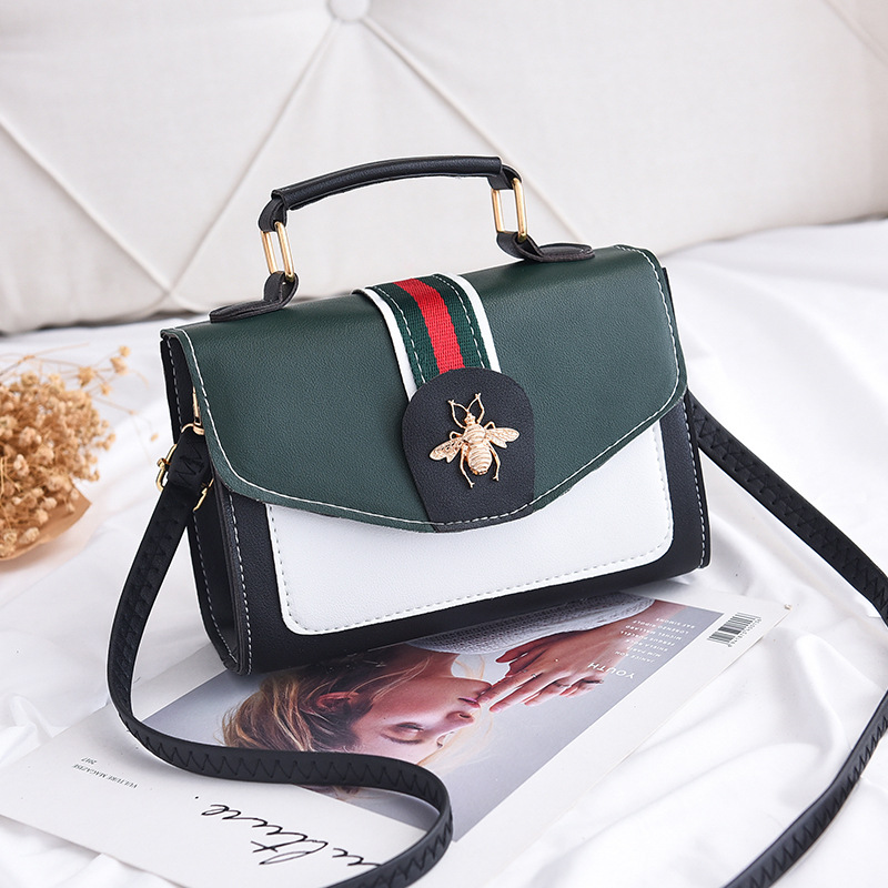 Women's Bag New Portable Crossbody Bag Korean Style Small Square Bag Temperament Wild Shoulder Fashion Portable Shape-Fixed Bag