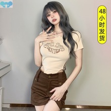 Girly Print Sweet and Cool Spice T-Shirt少女印花甜酷辣妹T恤