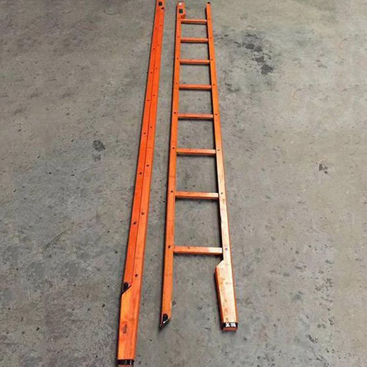 消防用经过防 腐处理竹制二节拉梯绝缘消防梯伸缩救援梯