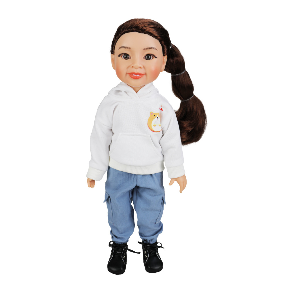 跨境女童服装模特bjd关节娃搪胶公仔玩偶厂家批发儿童玩具批发