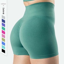 2022新款LULU裸感健身瑜伽裤女紧身高弹高腰提臀速干运动跑步短裤