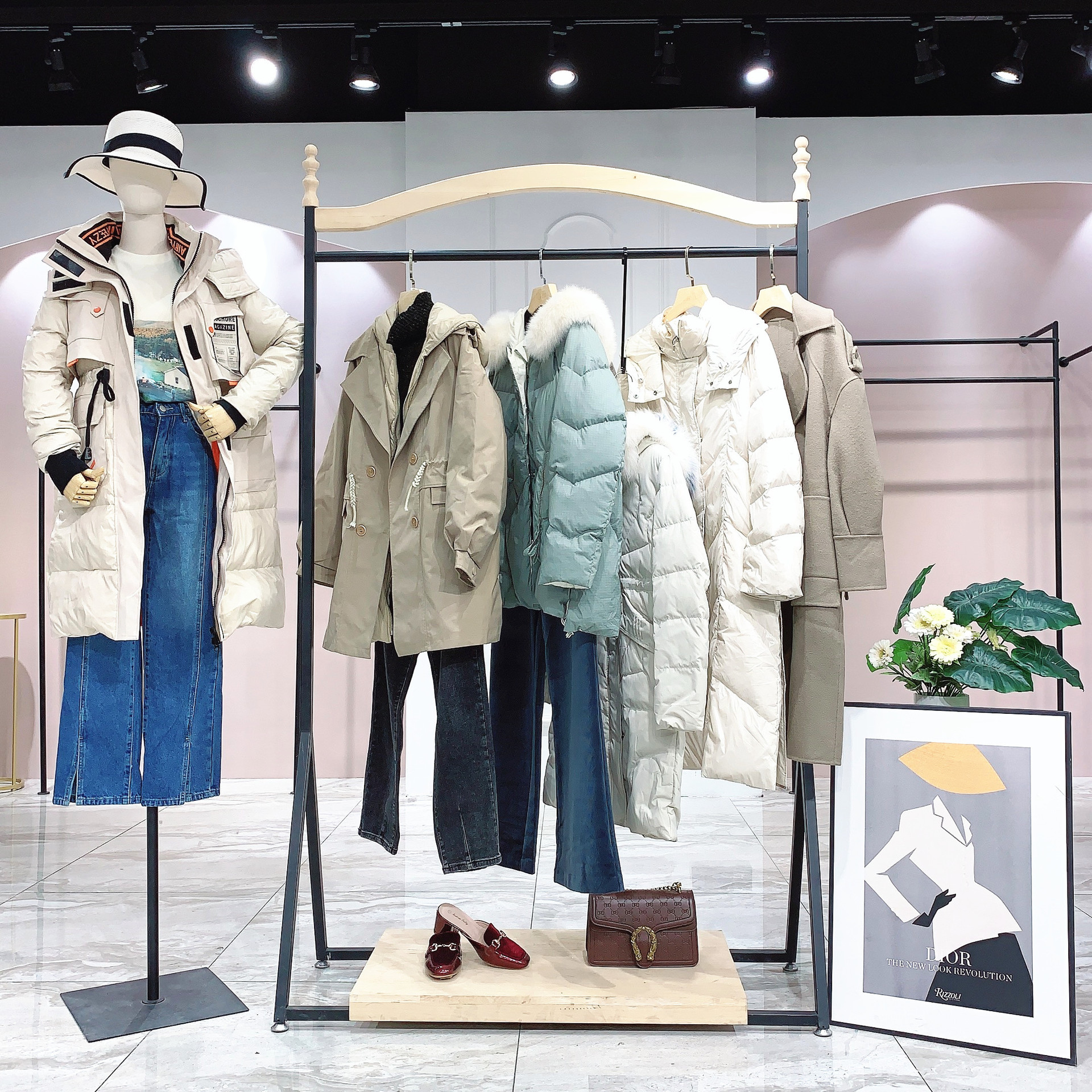 婕妮熙21年秋冬装品牌折扣女装直播货源专柜下架快手直播热销品牌